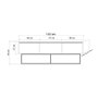 Hanah Home Milo 140 Soporte para TV Nogal y Negro